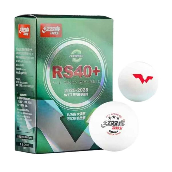 DHS / 3-STAR RS40+ 2025-2028 WTT (PACK OF 6 BALLS)
