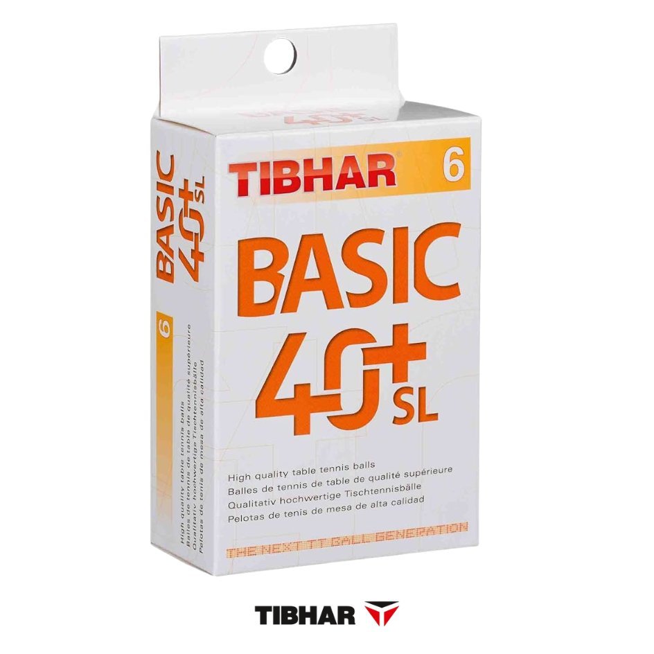 Tibhar / High Quality Training Balls Basic SL 40+ ( 6 balls)